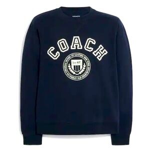 Coach Varsity Crewneck Sweatshirt - men’s - size XL - navy